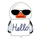White Duck stiker 😍