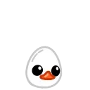 White Duck sticker 💪
