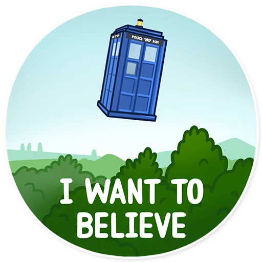 Doctor Who stiker 👽