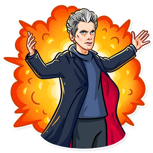 Doctor Who stiker 😤