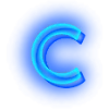 Емодзі телеграм Blue font