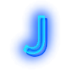 Blue font emoji 🌩