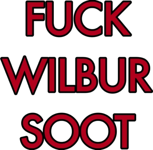 Стікер Telegram «WilburSoot» 🚫