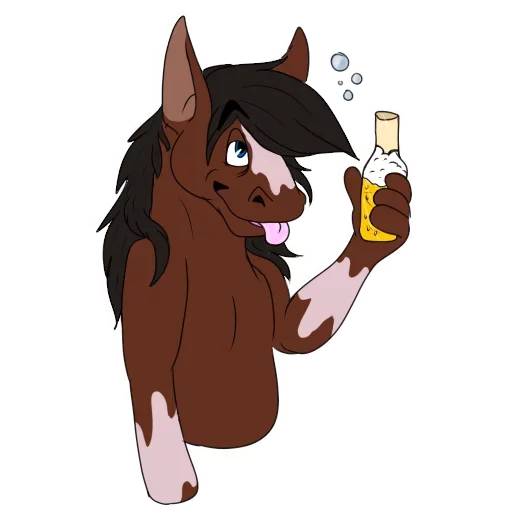 Telegram Sticker «Wild Horse and Dog» 😡