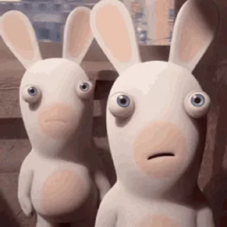 Wild Rabbits after washing emoji 😱