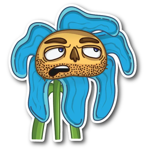 Telegram Sticker «WillyFlower» 😕