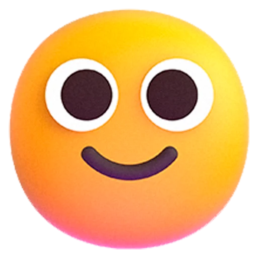 Windows 11 3D Emojis emoji 🙂