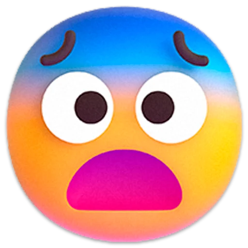 Windows 11 3D Emojis sticker 😨