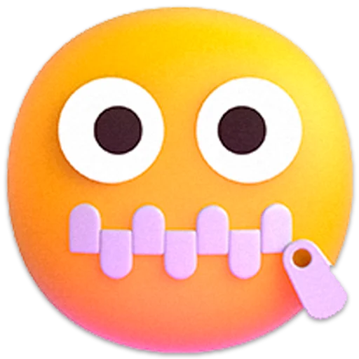 Windows 11 3D Emojis emoji 🤐