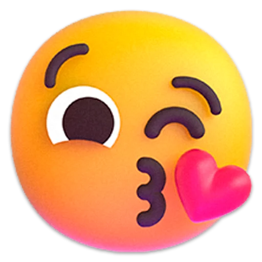 Windows 11 3D Emojis emoji 😘