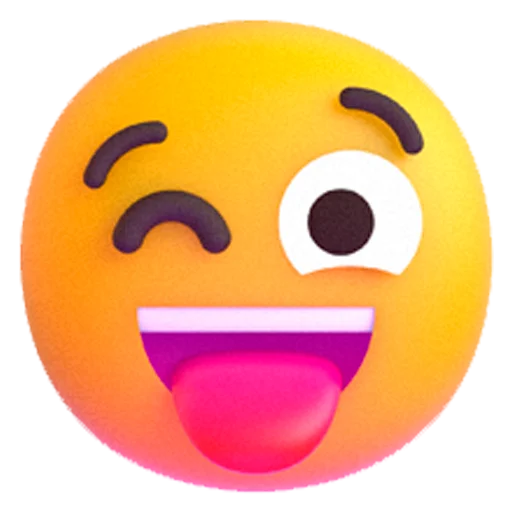 Windows 11 3D Emojis emoji 😜
