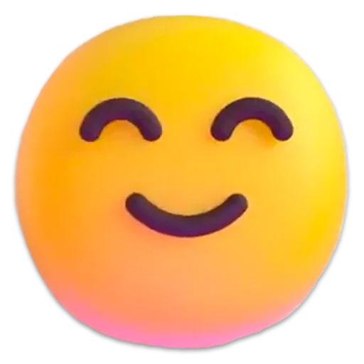 Windows 11 3D Emojis emoji 😊