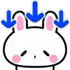 Winter Bunny 🐰 emoji ⬇️