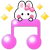 Winter Bunny 🐰 emoji 🎵