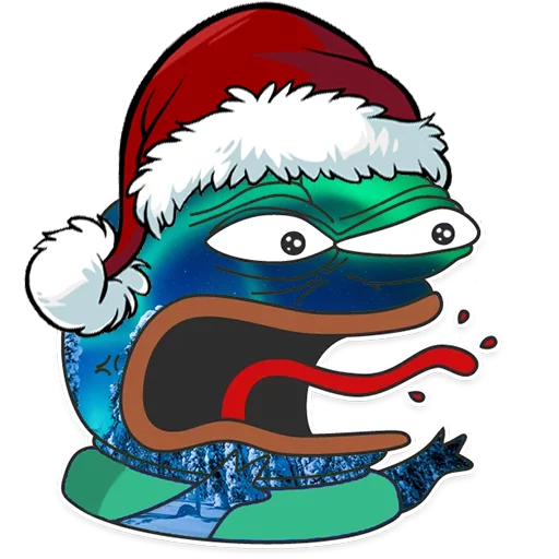 Winter Pepe emoji 