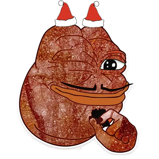 Telegram Sticker «Winter Pepe» 😈