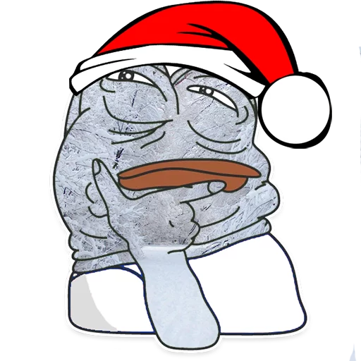 Winter Pepe emoji 🤔