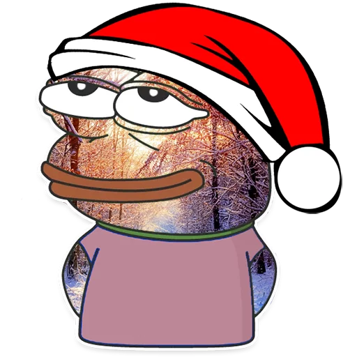 Winter Pepe emoji 