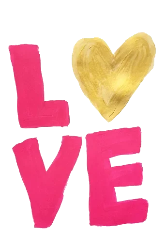 Telegram Sticker «With Love» ❤