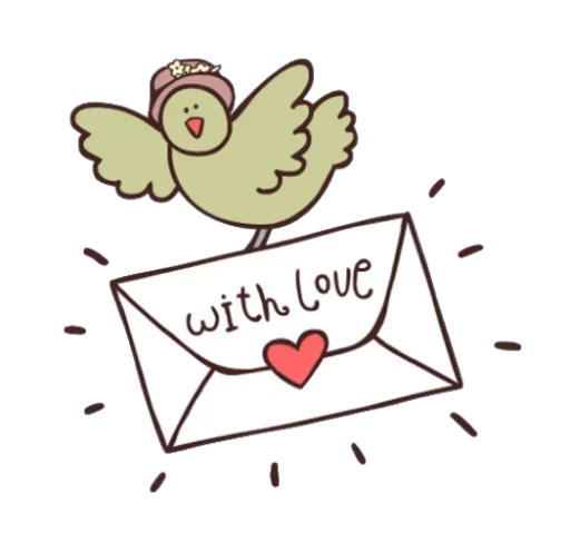 With Love sticker 💌