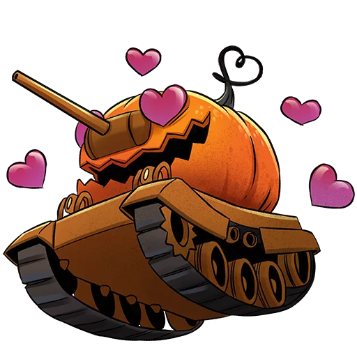 Telegram Sticker «World of Tanks Halloween» 😍