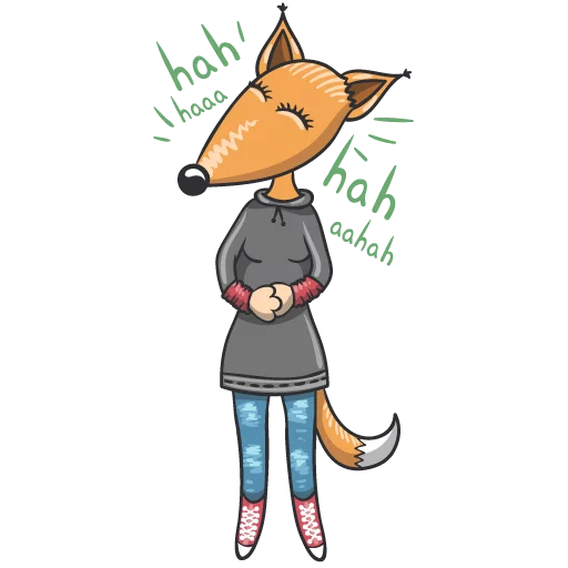 Telegram Sticker «Wolf and Fox» 😄