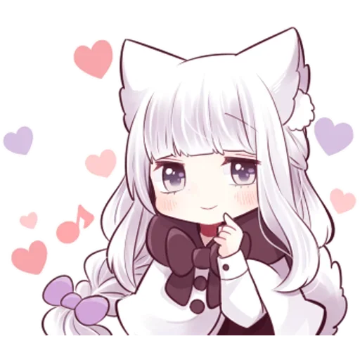 Wolf girl emoji 😄