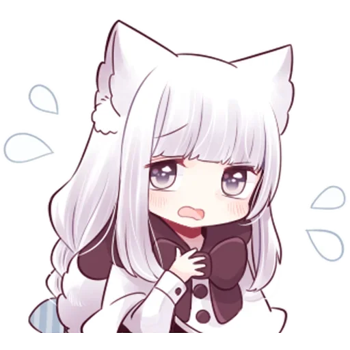 Wolf girl emoji 😭