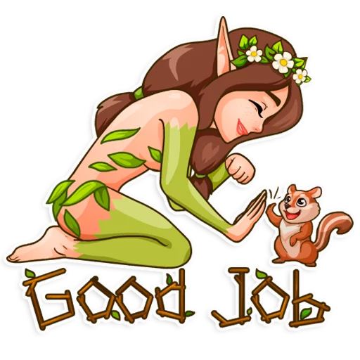 Wood Nymph emoji 🤚