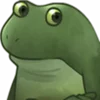 Эмодзи Worry Frog Emoji 😐