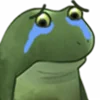 Эмодзи Worry Frog Emoji 😭