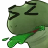 Емодзі Worry Frog Emoji 🤮