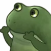 Емодзі Worry Frog Emoji 🤗