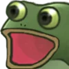 Емодзі Worry Frog Emoji 😳