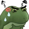 Емодзі Worry Frog Emoji 😤