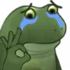 Емодзі Worry Frog Emoji 👌