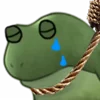 Эмодзи Worry Frog Emoji 😞