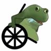 Емодзі Worry Frog Emoji ♿️