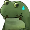 Эмодзи Worry Frog Emoji 🍪