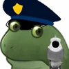 Емодзі Worry Frog Emoji 🔫