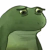 Емодзі Worry Frog Emoji 😒