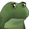 Емодзі Worry Frog Emoji 😐