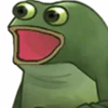 Эмодзи Worry Frog Emoji 😮