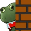 Эмодзи Worry Frog Emoji 😑