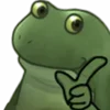 Эмодзи Worry Frog Emoji 🙂