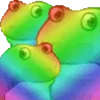 Емодзі Worry Frog Emoji 🌈