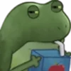 Емодзі Worry Frog Emoji 🧃