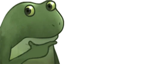 Telegram Sticker «Worry Frog» 🐐