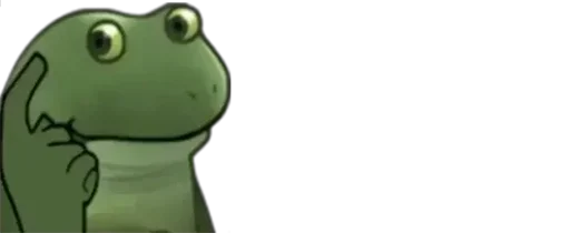 Стікер Telegram «Worry Frog» 🐐