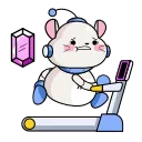 Стікер Wumpus & Co: Daily Routine 🏃‍♂️